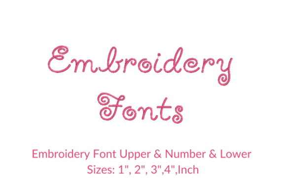 Doodle Swirl Fonts Embroidery Design