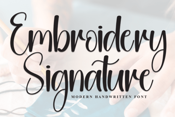 Embroidery Signature: Timeless Handwritten Charm for Craft Fairs