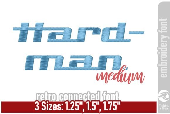 Hardman Retro Embroidery Font – Medium