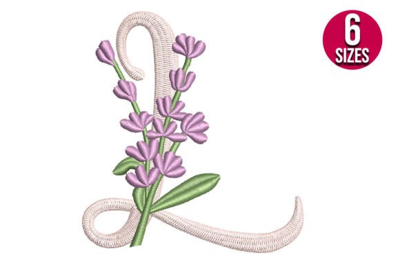 Lavender Font Letter L