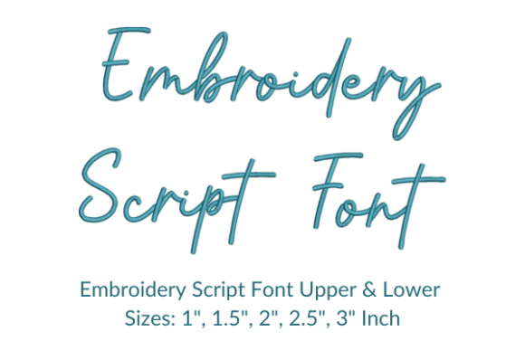 Nostalgia Font Embroidery Design
