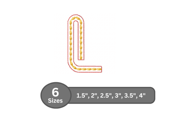 Rope Twist Alphabet -L